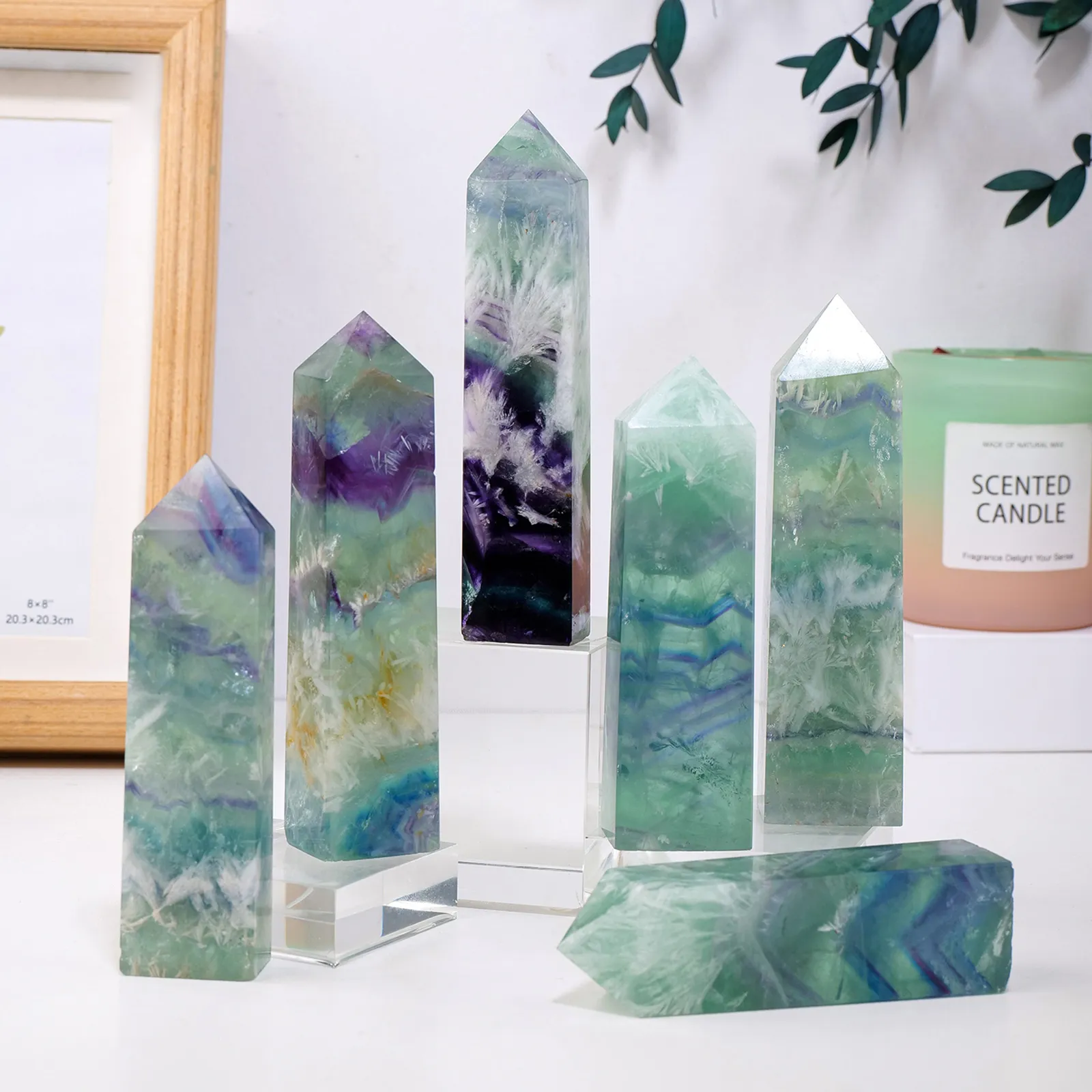Feather Fluorite Point