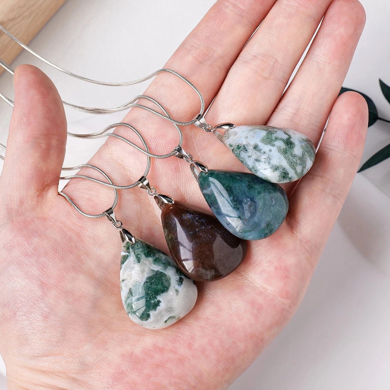 Moss Agate Necklace