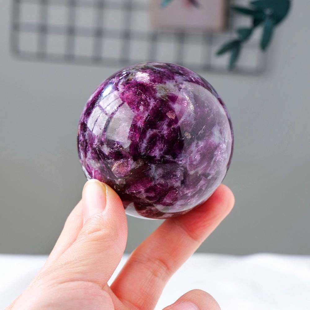 Lepidolite Sphere