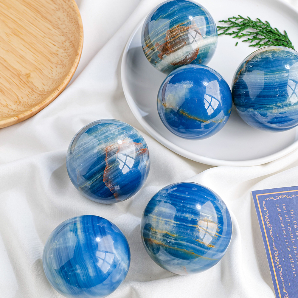 Blue Onyx Sphere