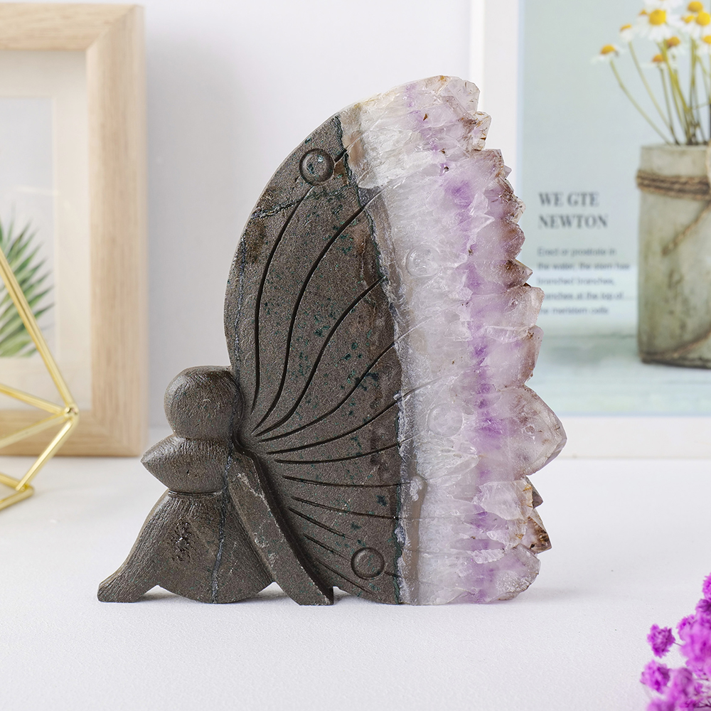 Amethyst Angel Bookend