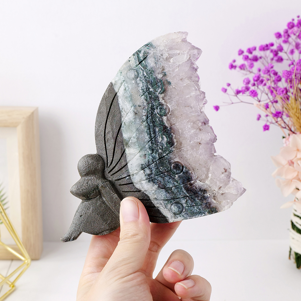 Amethyst Angel Bookend