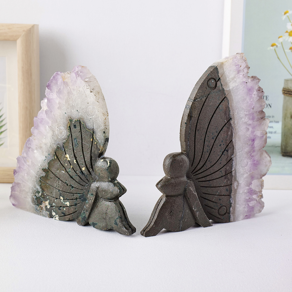 Amethyst Angel Bookend