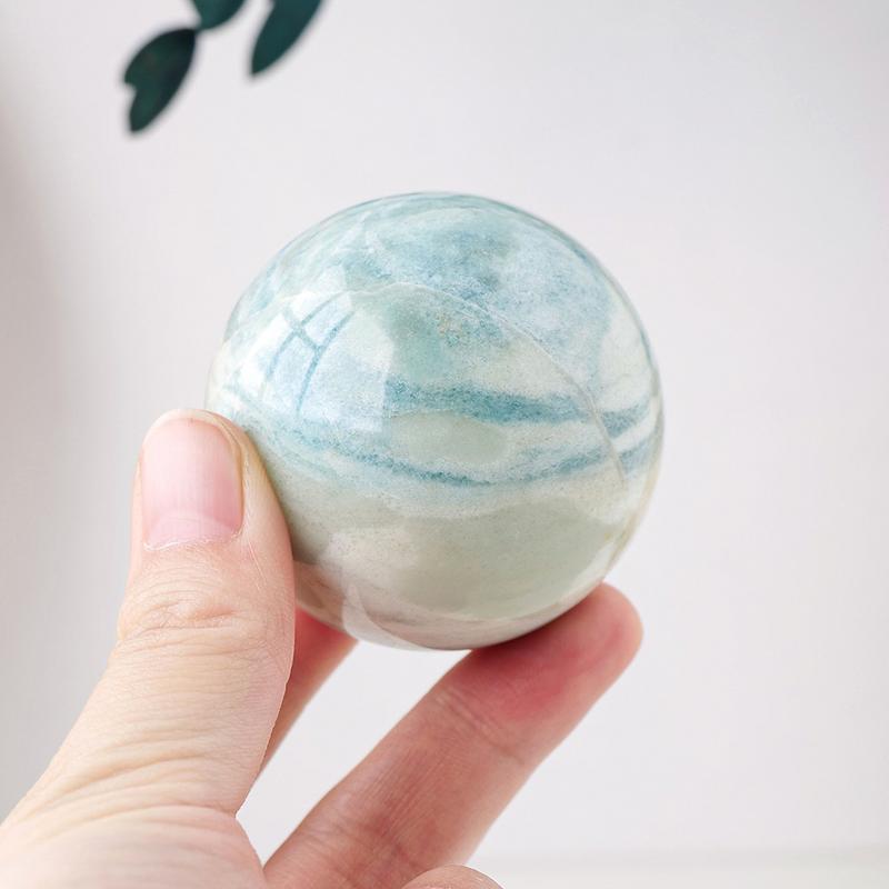 Blue Quartz Sphere