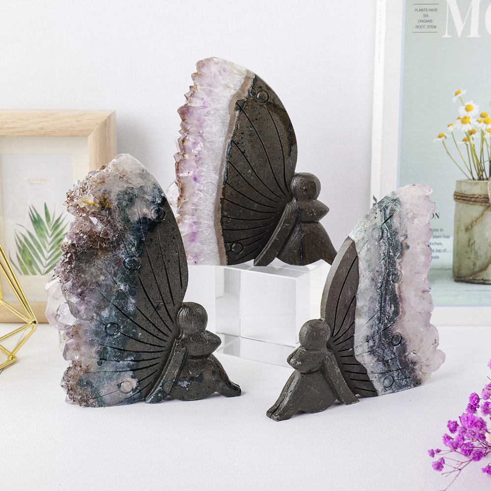 Amethyst Angel Bookend